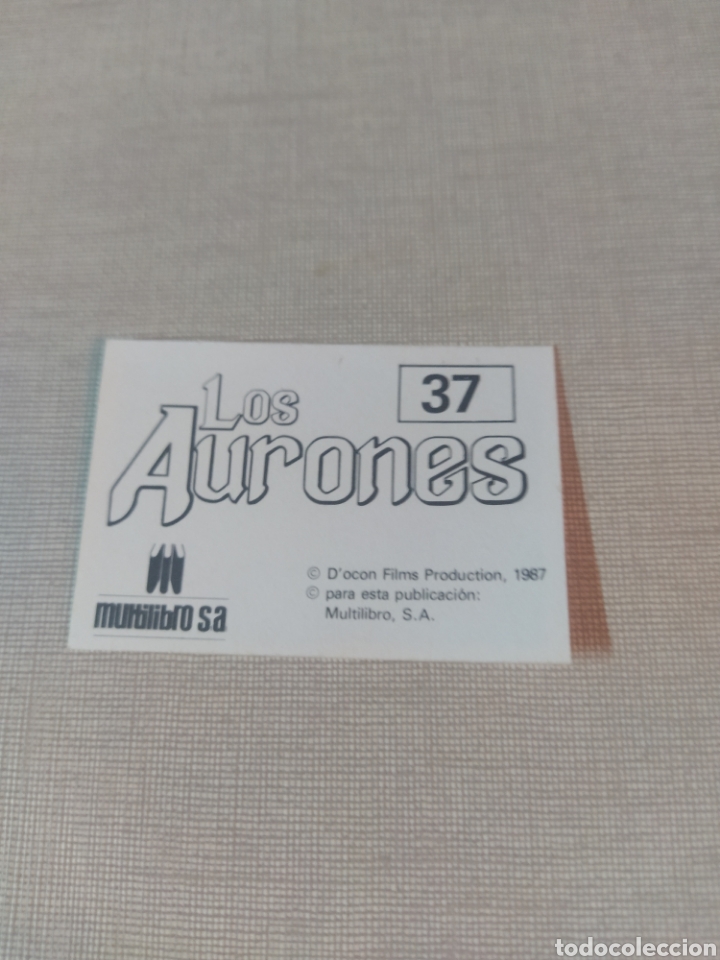 Coleccionismo cromos antiguos: Cromo los aurones multilibro N&deg;37 - Foto 2