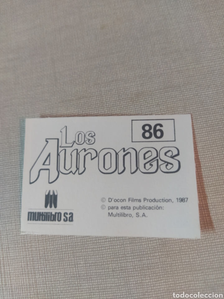 Coleccionismo cromos antiguos: Cromo los aurones multilibro N&deg;86 - Foto 2
