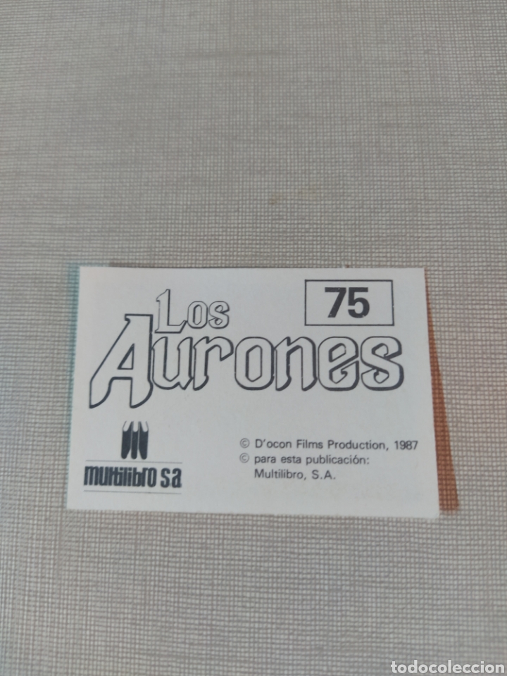 Coleccionismo cromos antiguos: Cromo los aurones multilibro N&deg;75 - Foto 2
