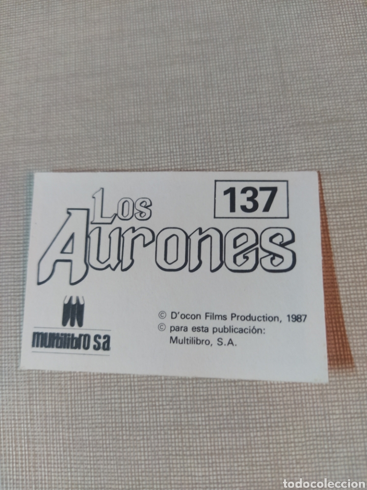 Coleccionismo cromos antiguos: Cromo los aurones multilibro N&deg;137 - Foto 2