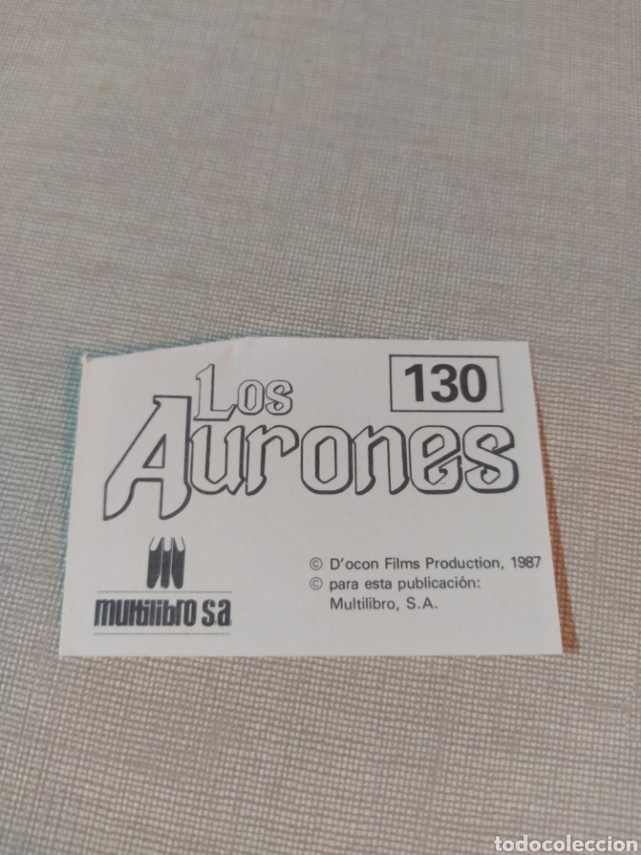 Coleccionismo cromos antiguos: Cromo los aurones multilibro N&deg;130 - Foto 2
