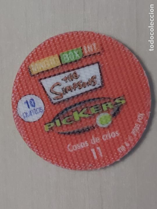 Coleccionismo cromos antiguos: N&ordm; 11 - THE SIMPSONS PICKERS - MAGIC BOX INT. - Foto 2