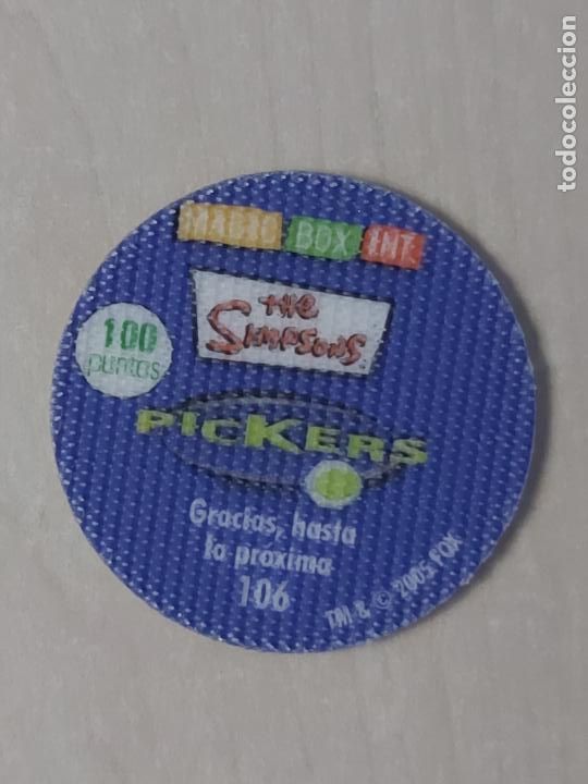 Coleccionismo cromos antiguos: N&ordm; 106 - THE SIMPSONS PICKERS - MAGIC BOX INT. - Foto 2