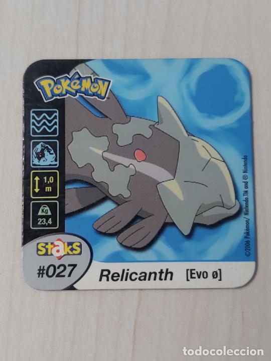 Coleccionismo cromos antiguos: STAKS 27 RELICANTH - POKEMON STAKS - IMAN - Foto 1