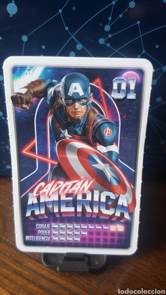 Coleccionismo cromos antiguos: #1 CAPITAN AMERICA CARREFOUR MARVEL &iexcl;DESCUBRE TU PODER! - Foto 1
