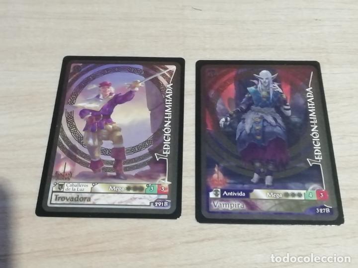 Coleccionismo cromos antiguos: 2 CROMOS FANTASY RIDERS EDICI&Oacute;N LIMITADA - Foto 1