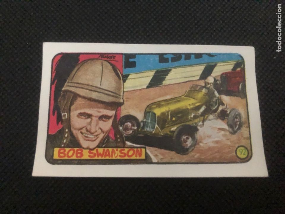 Colecionismo Cromos antigos: CROMO BOB SWANSON H&Eacute;ROES MUNDIALES CLIPER #92 NUNCA PEGADO A&Ntilde;O 1952