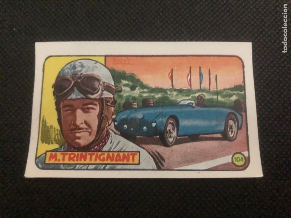 Colecionismo Cromos antigos: CROMO M TRINTIGNANT H&Eacute;ROES MUNDIALES CLIPER #104 NUNCA PEGADO A&Ntilde;O 1952