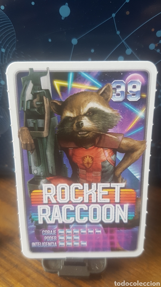 Coleccionismo cromos antiguos: #39 ROCKET RACCOON CARREFOUR MARVEL &iexcl;DESCUBRE TU PODER! - Foto 1