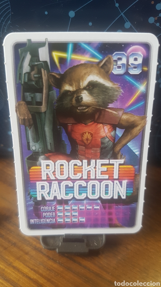 Coleccionismo cromos antiguos: #39 ROCKET RACCOON CARREFOUR MARVEL &iexcl;DESCUBRE TU PODER! - Foto 1
