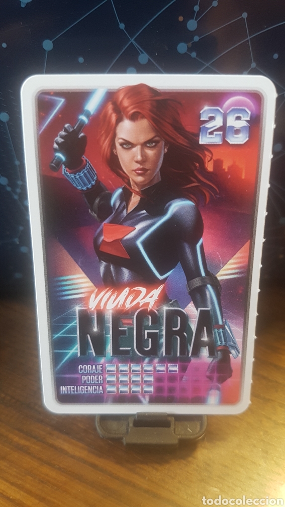 Coleccionismo cromos antiguos: #26 VIUDA NEGRA CARREFOUR MARVEL &iexcl;DESCUBRE TU PODER! - Foto 1