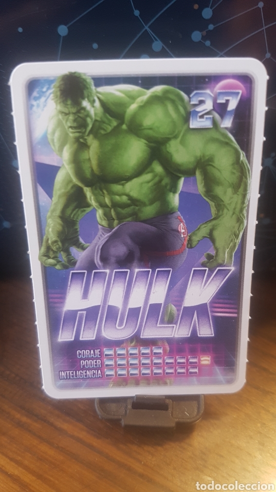 Coleccionismo cromos antiguos: #27 HULK CARREFOUR MARVEL &iexcl;DESCUBRE TU PODER! - Foto 1