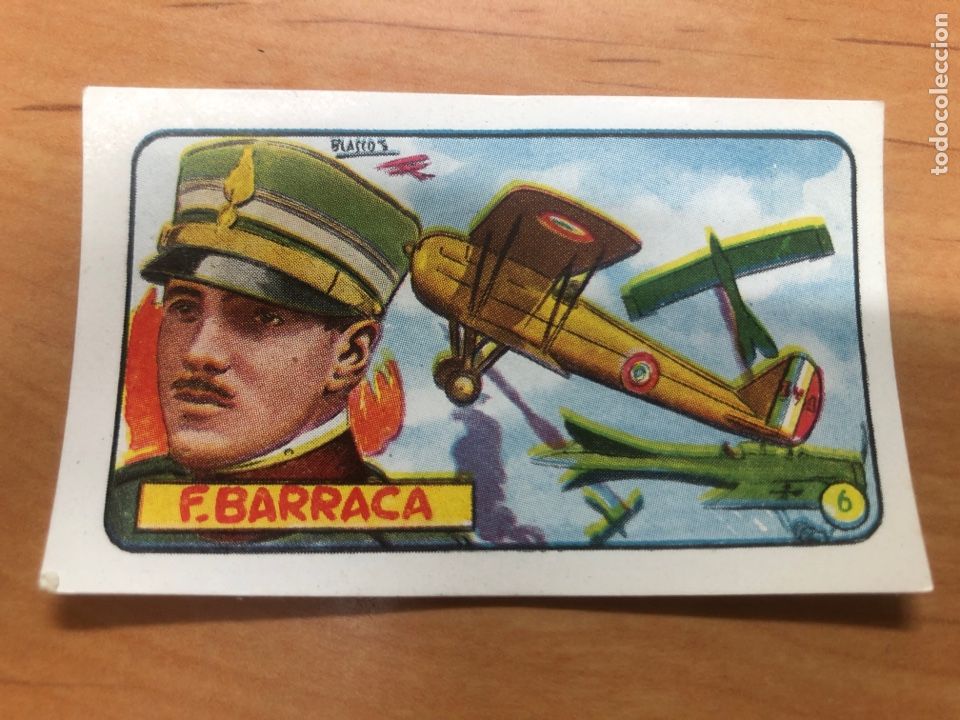 Colecionismo Cromos antigos: CROMO AVIADOR F BARRACA H&Eacute;ROES MUNDIALES CLIPER #6 NUNCA PEGADO A&Ntilde;O 1952