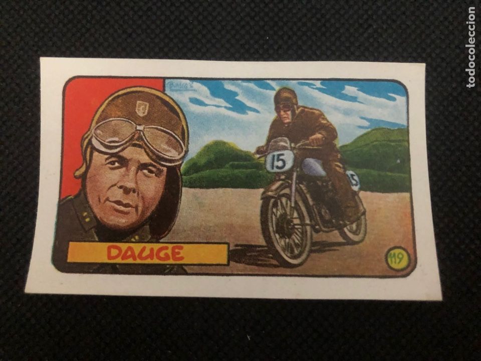 Colecionismo Cromos antigos: CROMO MOTO DAUGE H&Eacute;ROES MUNDIALES CLIPER # 119 NUNCA PEGADO A&Ntilde;O 1952