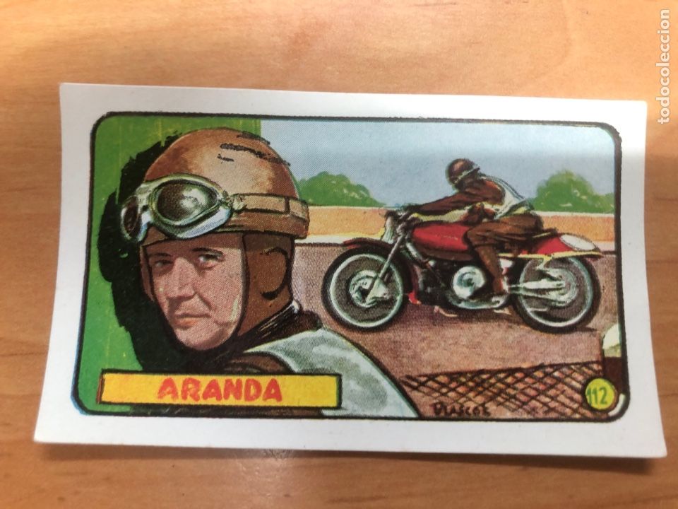 Colecionismo Cromos antigos: CROMO MOTO ARANDA H&Eacute;ROES MUNDIALES CLIPER # 112 NUNCA PEGADO A&Ntilde;O 1952