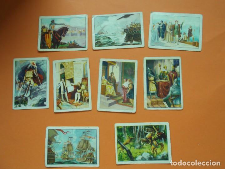 Coleccionismo Cromos antiguos: 9 CROMOS CHOCOLATE LA LLAVE --HISTORIA DE ESPA&Ntilde;A