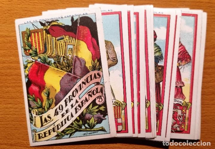 Coleccionismo Cromos antiguos: COLECCION DE CROMOS LAS 49 PROVINCIAS DE LA REP&Uacute;BLICA ESPA&Ntilde;OLA _ COLECCION DE 50 CROMOS