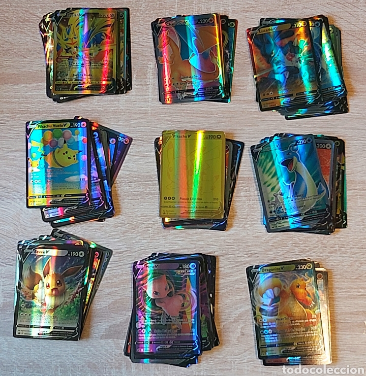 Coleccionismo cromos antiguos: 144 cartas Pokemon V Espa&ntilde;ol - Foto 1