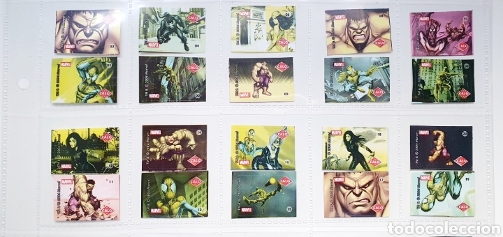 Coleccionismo cromos antiguos: Marvel: Colecci&oacute;n Mini pegatinas Calo - Foto 2