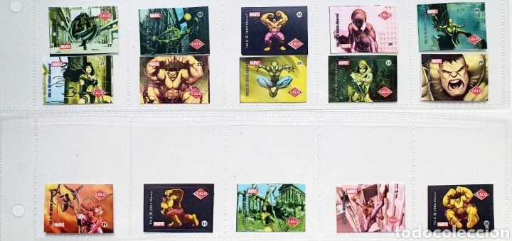 Coleccionismo cromos antiguos: Marvel: Colecci&oacute;n Mini pegatinas Calo - Foto 3