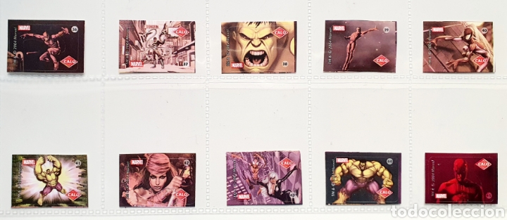 Coleccionismo cromos antiguos: Marvel: Colecci&oacute;n Mini pegatinas Calo - Foto 4