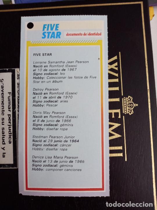 Coleccionismo cromos antiguos: FICHA SUPER POP 40 FIVE STAR - Foto 2