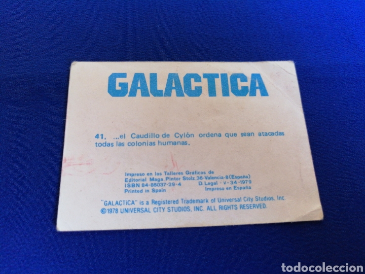 Coleccionismo cromos antiguos: GALACTICA N&Uacute;MERO 41 - Foto 3