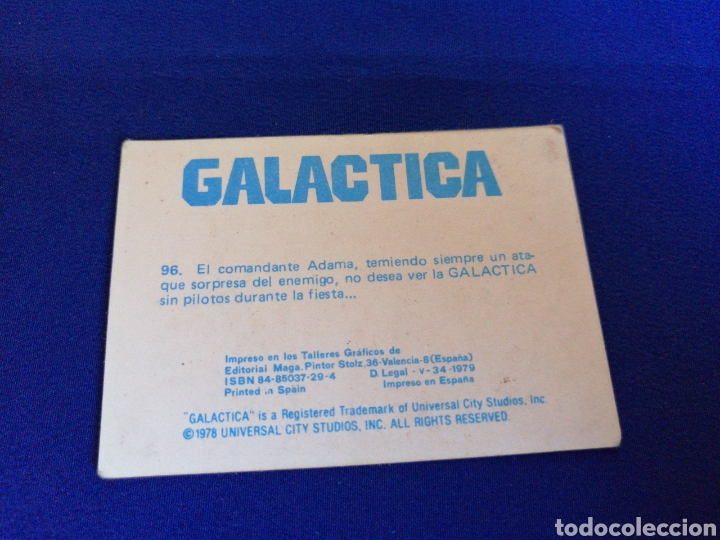 Coleccionismo cromos antiguos: GALACTICA N&Uacute;MERO 96 - Foto 2
