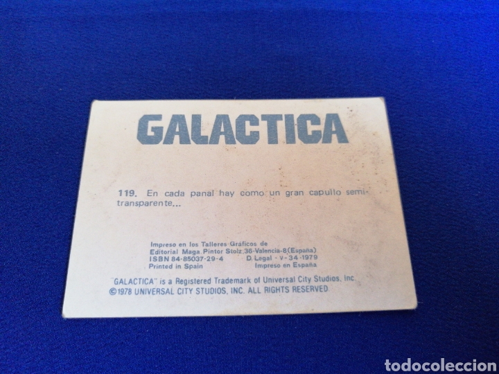 Coleccionismo cromos antiguos: GALACTICA N&Uacute;MERO 119 - Foto 2