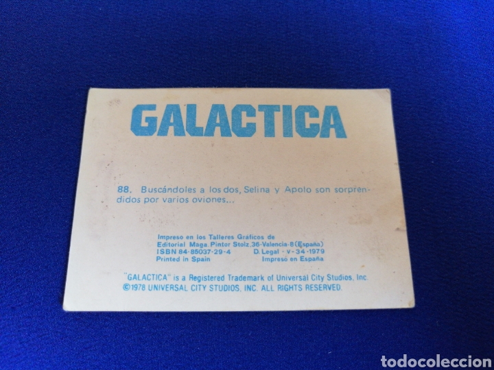 Coleccionismo cromos antiguos: GALACTICA N&Uacute;MERO 88 - Foto 2