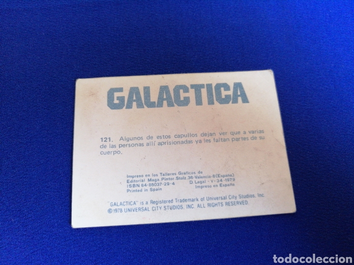 Coleccionismo cromos antiguos: GALACTICA N&Uacute;MERO 121 - Foto 2