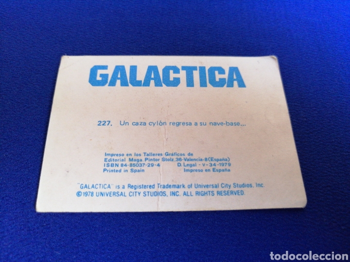 Coleccionismo cromos antiguos: GALACTICA N&Uacute;MERO 227 - Foto 2