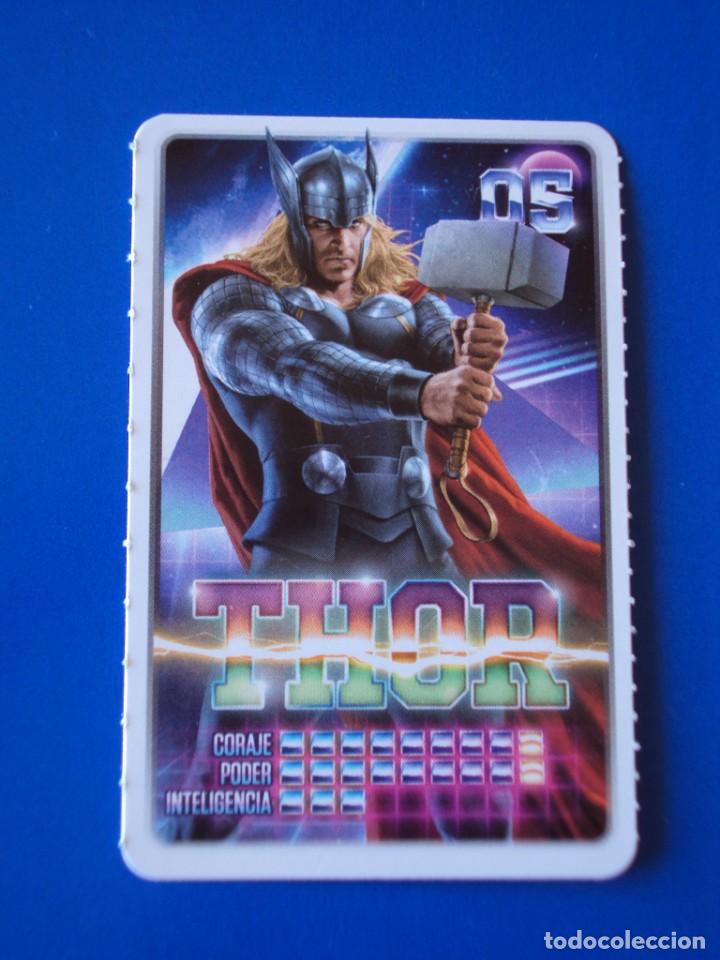 Coleccionismo cromos antiguos: 5 THOR CROMO CARTA MARVEL DESCUBRE TU PODER 2022 CARREFOUR NUEVO - Foto 1