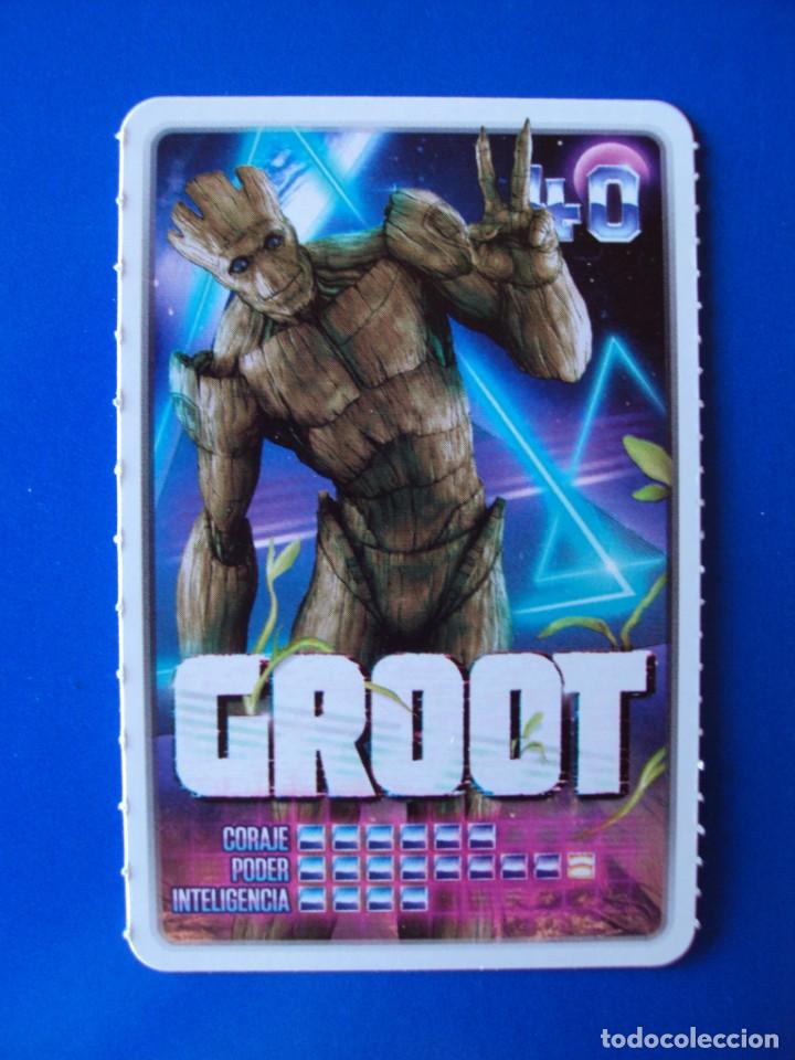 Coleccionismo cromos antiguos: 40 GROOT CROMO CARTA MARVEL DESCUBRE TU PODER 2022 CARREFOUR NUEVO - Foto 1
