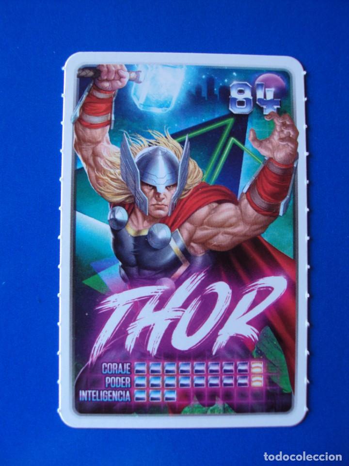 Coleccionismo cromos antiguos: 84 THOR CROMO CARTA MARVEL DESCUBRE TU PODER 2022 CARREFOUR NUEVO - Foto 1