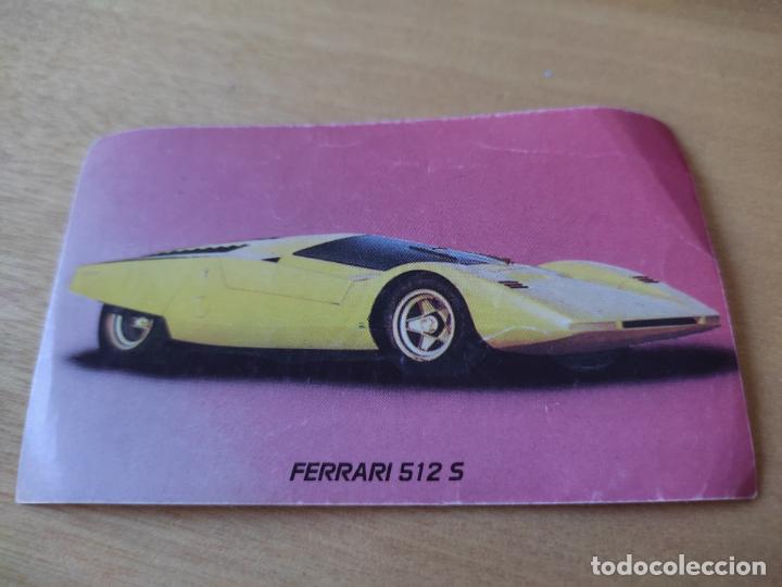 Coleccionismo cromos antiguos: FERRARI 512 S # 62 CROMO SIN PEGAR NUNCA ADHESIVO SOBADO MONSTRUOS ASFALTO ***