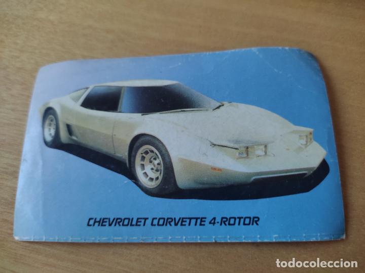 Coleccionismo Cromos antiguos: CHEVROLET CONVETTE 4 ROTOT # 42 CROMO SIN PEGAR NUNCA ADHESIVO SOBADO MONSTRUOS ASFALTO