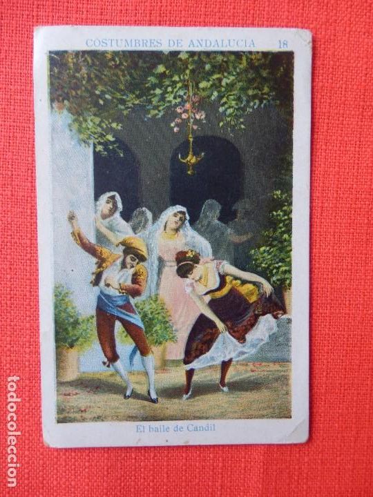 Collectable Antique Stickers: Costumbres de Andalucia el baile del candil chocolate Tupinamba cromo n&ordm; 18