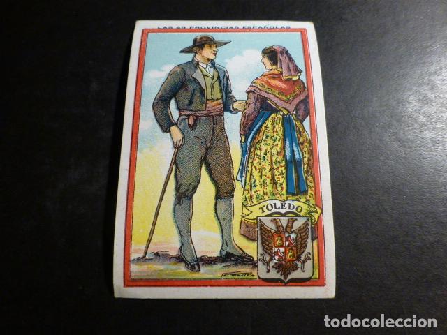 Coleccionismo cromos antiguos: TOLEDO TIPOS Y ESCUDO DE LA PROVINCIA ANTIGUO CROMO A&Ntilde;OS 30