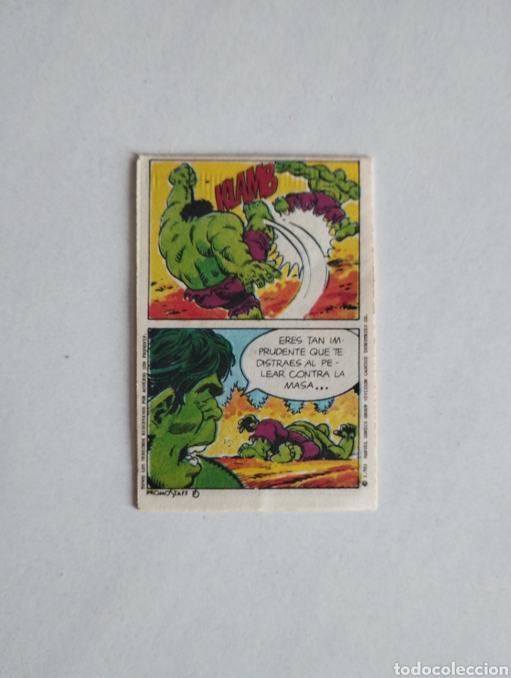 Coleccionismo cromos antiguos: CROPAN MINI COMIC EL INCRE&Iacute;BLE HULK N&deg;26 - Foto 2