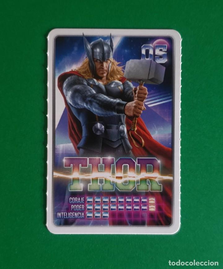 Coleccionismo cromos antiguos: 5 THOR - MARVEL DESCUBRE TU PODER - CARREFOUR 2022 (NUEVO) - Foto 1
