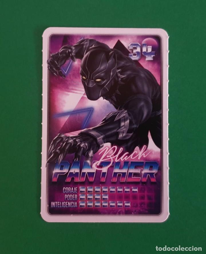 Coleccionismo cromos antiguos: 34 BLACK PANTHER - MARVEL DESCUBRE TU PODER - CARREFOUR 2022 (NUEVO) - Foto 1