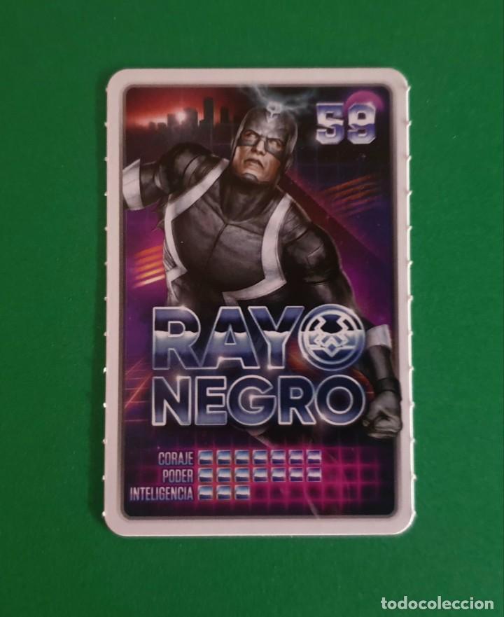 Coleccionismo cromos antiguos: 59 RAYO NEGRO - MARVEL DESCUBRE TU PODER - CARREFOUR 2022 (NUEVO) - Foto 1