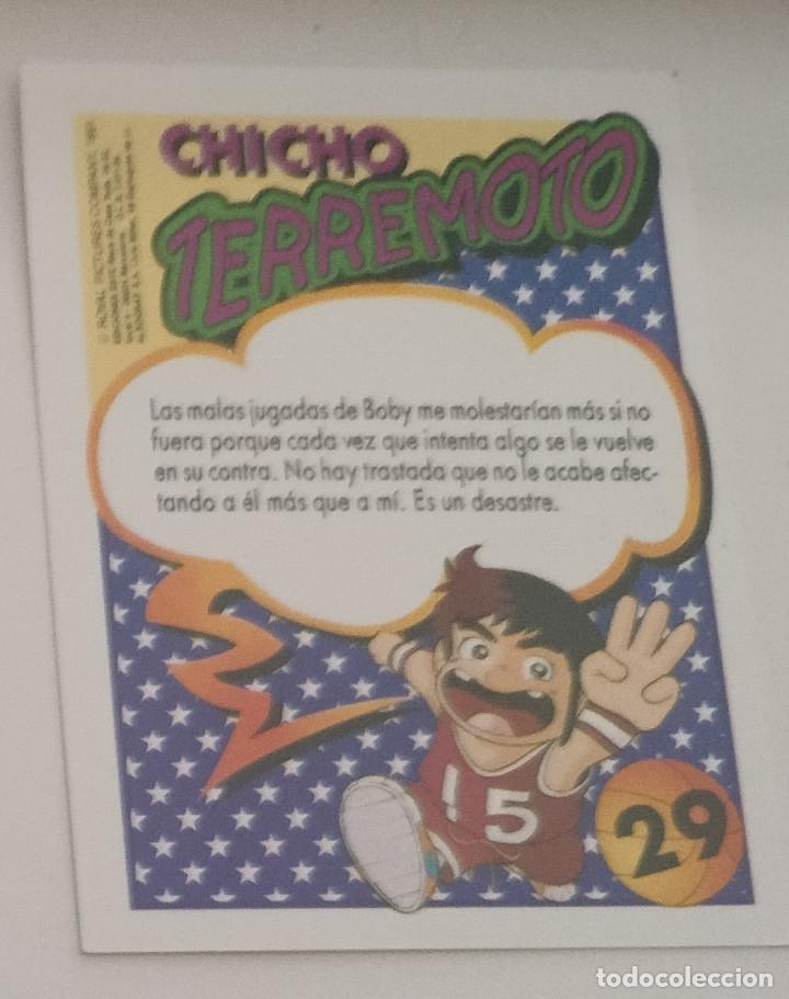 Coleccionismo cromos antiguos: CHICHO TERREMOTO N&ordm; 29 BOBY EDICIONES ESTE 1991 - Foto 2
