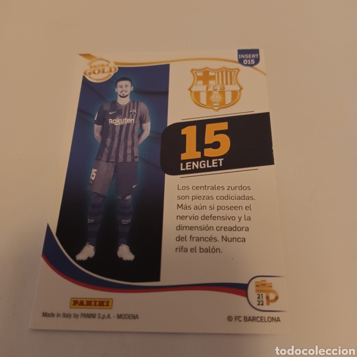 Coleccionismo cromos antiguos: Podium Extra Gold Lenglet nueva - Foto 2
