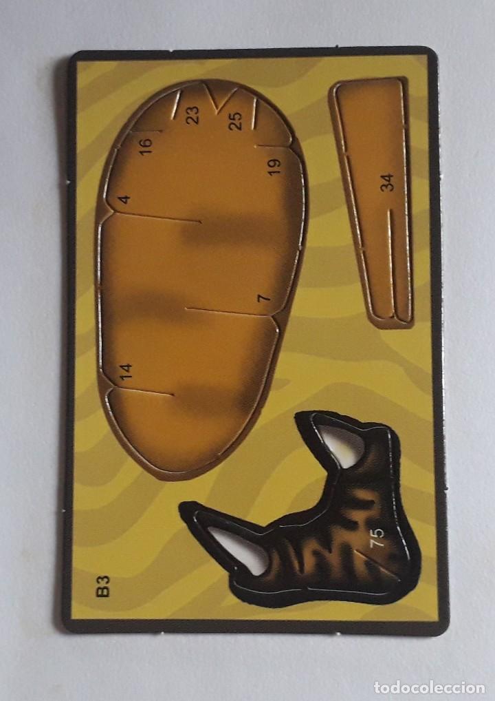 Coleccionismo cromos antiguos: cromo troquelable de dinosaurio. B3 - Foto 1