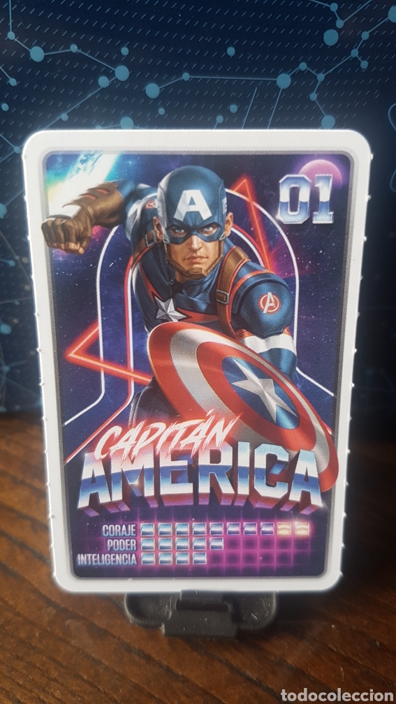 Coleccionismo cromos antiguos: #1 CAPITAN AMERICA CARREFOUR MARVEL &iexcl;DESCUBRE TU PODER! - Foto 1