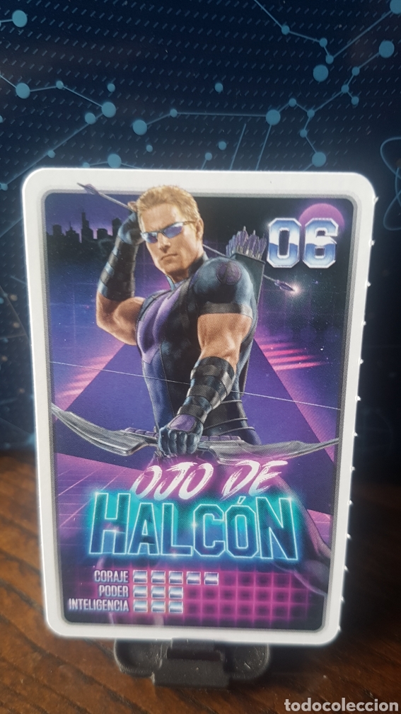 Coleccionismo cromos antiguos: #06 OJO DE HALCON CARREFOUR MARVEL &iexcl;DESCUBRE TU PODER! - Foto 1