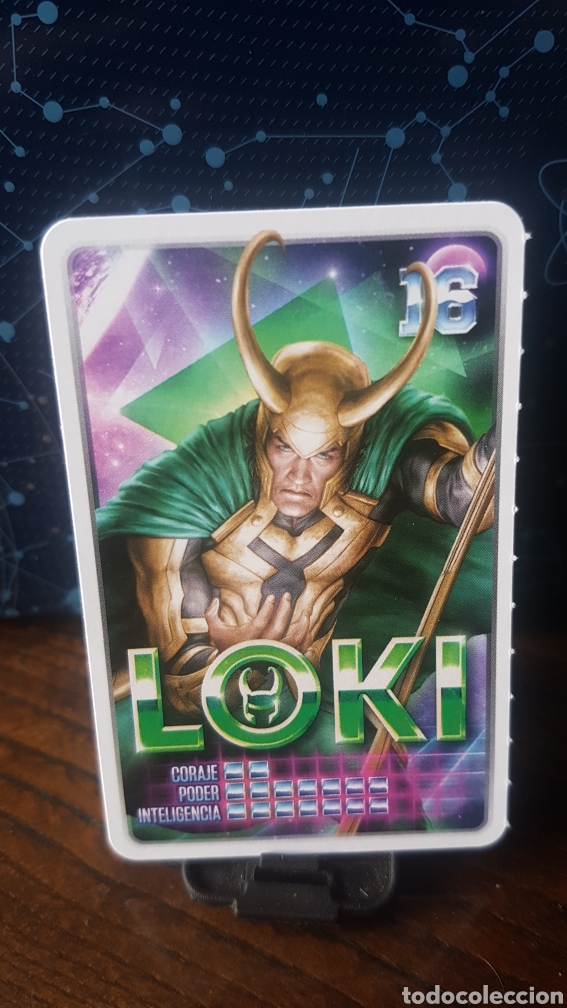 Coleccionismo cromos antiguos: #16 LOKI CARREFOUR MARVEL &iexcl;DESCUBRE TU PODER! - Foto 1