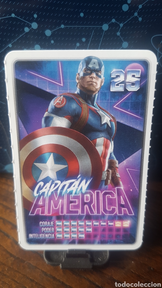 Coleccionismo cromos antiguos: #25 CAPITAN AMERICA CARREFOUR MARVEL &iexcl;DESCUBRE TU PODER! - Foto 1